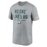 Men's Nike  Heather Gray Philadelphia Eagles Hometown Legend Performance T-Shirt