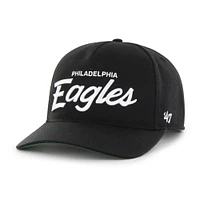 Men's '47 Black Philadelphia Eagles Attitude Hitch Relaxed Adjustable Hat