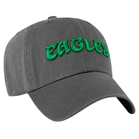 Casquette ajustable '47 Charcoal Philadelphia Eagles Clean Up Team Script pour homme