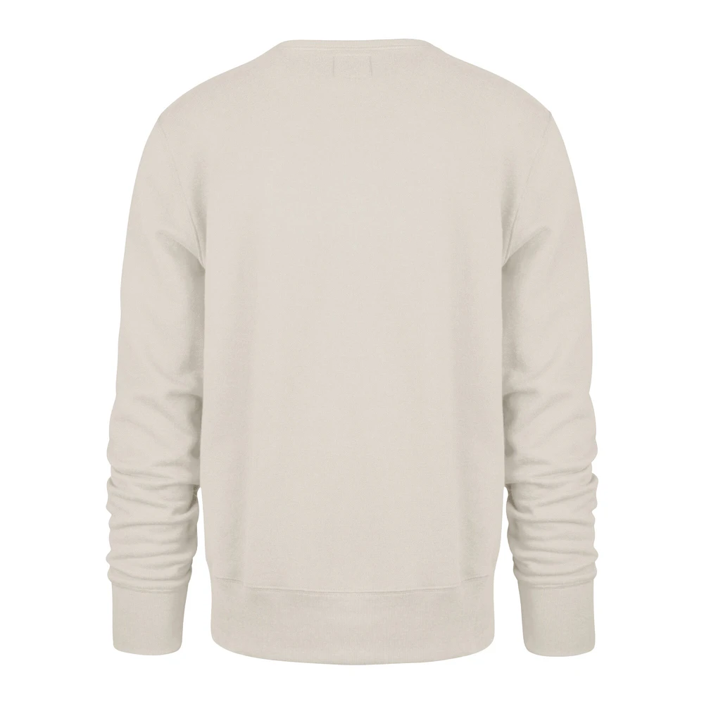 Men's '47  Cream Philadelphia Eagles Locked Headline Pullover Sweatshirt