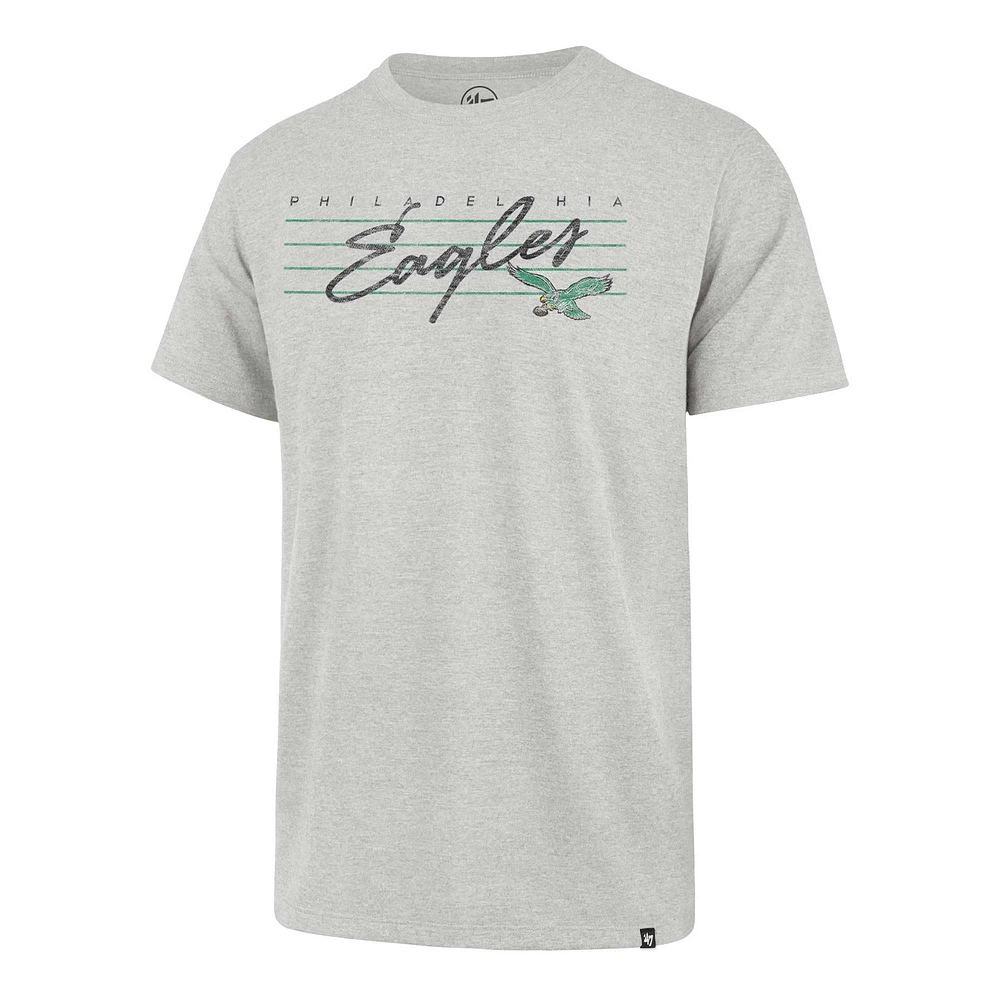 Men's '47 Gray Philadelphia Eagles Downburst Franklin T-Shirt