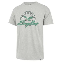 Men's '47 Gray Philadelphia Eagles Gridiron Classics Ringtone Franklin T-Shirt