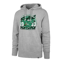 Men's '47  Gray Philadelphia Eagles Regional Headline Pullover Hoodie