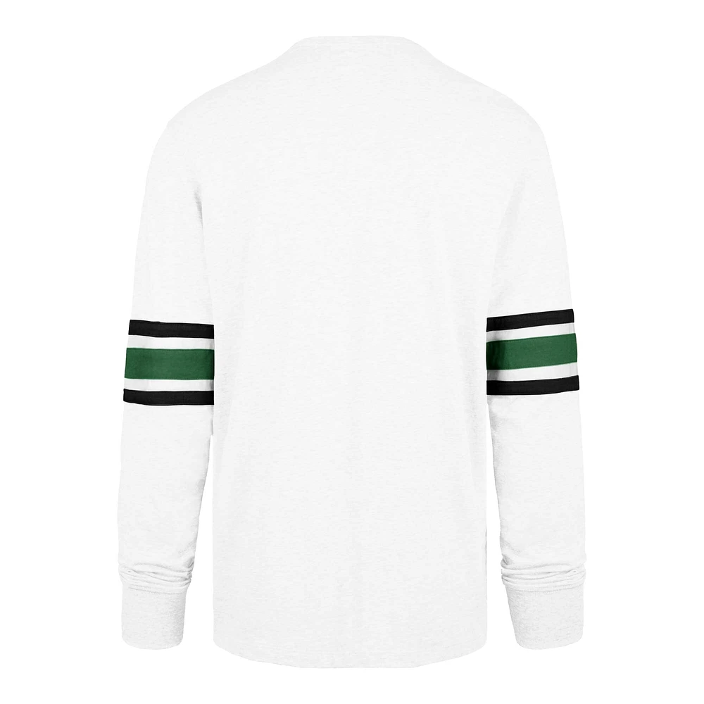 Men's '47 White Philadelphia Eagles Gridiron Throwback Premier Brex Long Sleeve T-Shirt