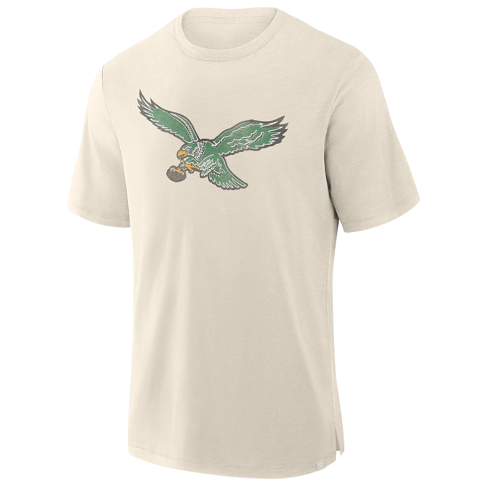 Men's Fanatics  Cream Philadelphia Eagles Slub T-Shirt