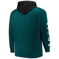 Men's Fanatics Green Philadelphia Eagles Big & Tall Patched Out Pullover Hoodie