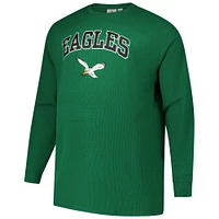 Men's Fanatics Kelly Green Philadelphia Eagles Big & Tall Thermal Long Sleeve T-Shirt