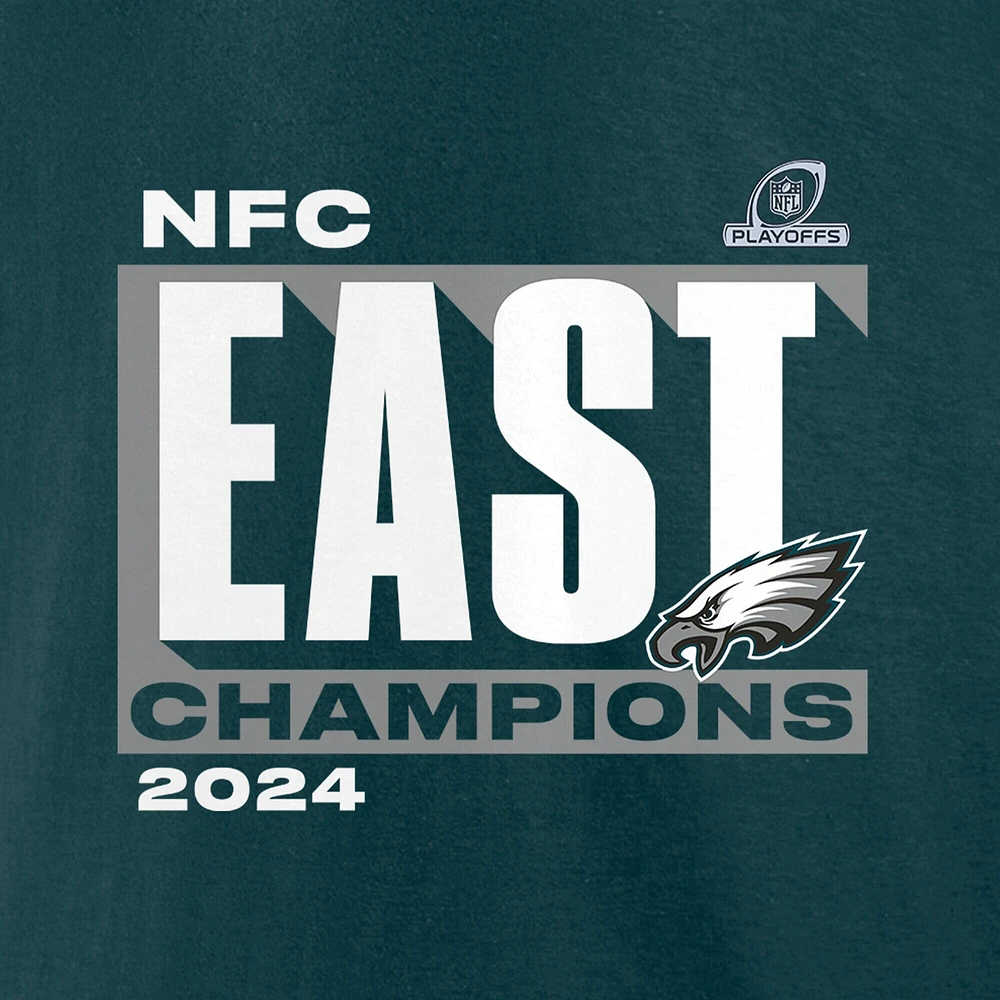 Men's Fanatics  Midnight Green Philadelphia Eagles 2024 NFC East Division Champions Big & Tall Conquer T-Shirt