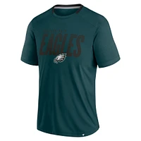 Men's Fanatics Midnight Green Philadelphia Eagles Defender Fade Slant T-Shirt