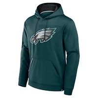Men's Fanatics Midnight Green Philadelphia Eagles Defender Pullover Hoodie