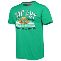 Men's Homage Green Philadelphia Eagles Stadium Tri-Blend T-Shirt