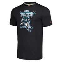 Men's Homage Jason Kelce Heathered Charcoal Philadelphia Eagles NFL Blitz Player Tri-Blend T-Shirt