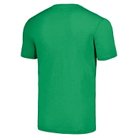 Men's Homage Saquon Barkley Kelly Green Philadelphia Eagles Caricature Player Tri-Blend T-Shirt