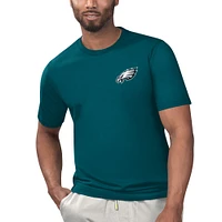 Men's Margaritaville Midnight Green Philadelphia Eagles Licensed to Chill T-Shirt