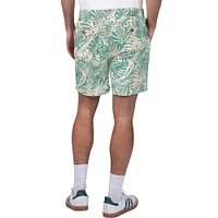 Men's Margaritaville Midnight Green Philadelphia Eagles Sandwashed Monstera Print Amphib Shorts
