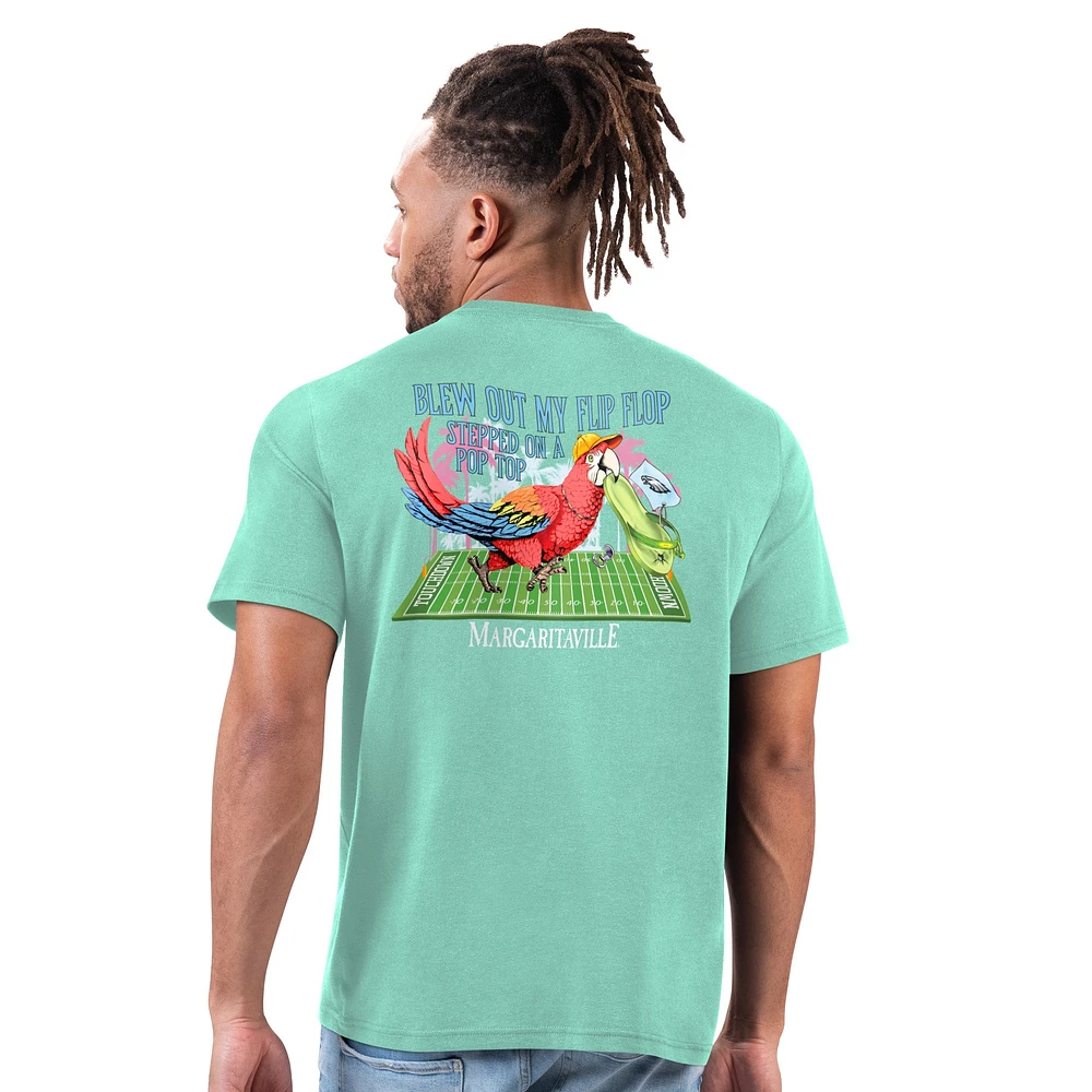 T-shirt à tongs Margaritaville Mint Philadelphia Eagles pour homme