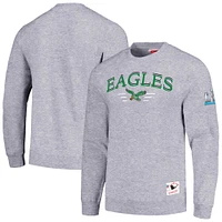 Sweat-shirt gris Mitchell & Ness Philadelphia Eagles Rings 2.0 pour hommes