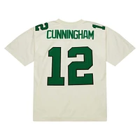 Men's Mitchell & Ness Randall Cunningham Cream Philadelphia Eagles Chainstitch Legacy Jersey