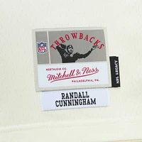 Men's Mitchell & Ness Randall Cunningham Cream Philadelphia Eagles Chainstitch Legacy Jersey