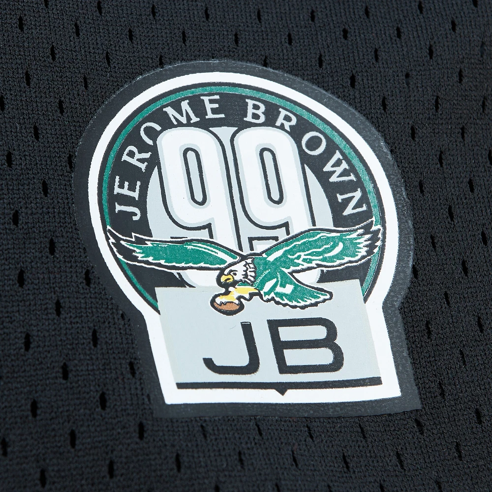 Men's Mitchell & Ness Reggie White Black Philadelphia Eagles Retired Player Name Number Mesh Top
