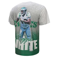 Men's Mitchell & Ness Reggie White Gray Philadelphia Eagles Burst Retired Player T-Shirt