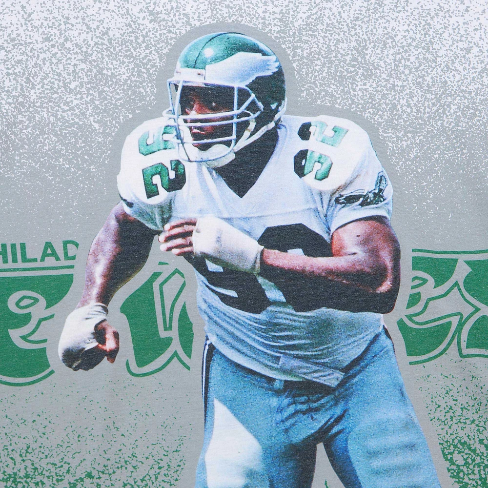 Men's Mitchell & Ness Reggie White Gray Philadelphia Eagles Burst Retired Player T-Shirt