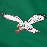 Men's Mitchell & Ness Reggie White Kelly Green Philadelphia Eagles Retired Player Graphic Full-Zip Satin Jacket
