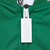 Men's Mitchell & Ness Reggie White Kelly Green Philadelphia Eagles Retired Player Graphic Full-Zip Satin Jacket