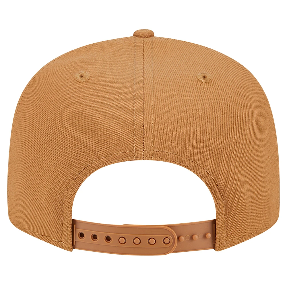Men's New Era Brown Philadelphia Eagles Color Pack 9FIFTY Snapback Hat