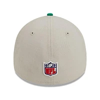 Men's New Era Cream/Kelly Green Philadelphia Eagles 2023 Sideline Historic 39THIRTY Flex Hat