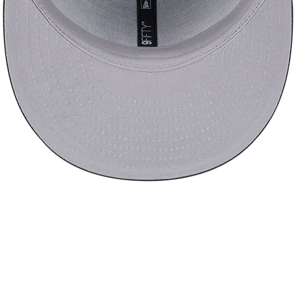 Men's New Era Gray Philadelphia Eagles 2024 Sideline Statement 9FIFTY Snapback Hat