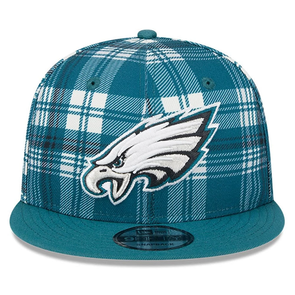 Men's New Era Midnight Green Philadelphia Eagles 2024 Sideline Statement 9FIFTY Snapback Hat