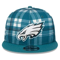 Men's New Era Midnight Green Philadelphia Eagles 2024 Sideline Statement 9FIFTY Snapback Hat