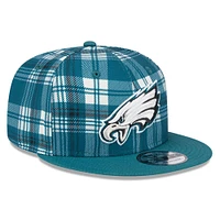 Men's New Era Midnight Green Philadelphia Eagles 2024 Sideline Statement 9FIFTY Snapback Hat