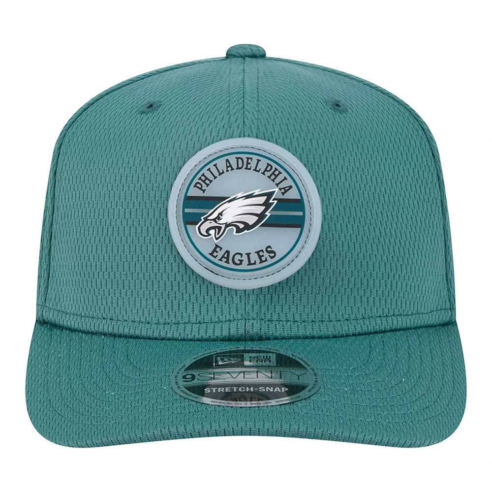 Men's New Era Midnight Green Philadelphia Eagles Adventure Patched 9SEVENTY Stretch-Snap Adjustable Hat