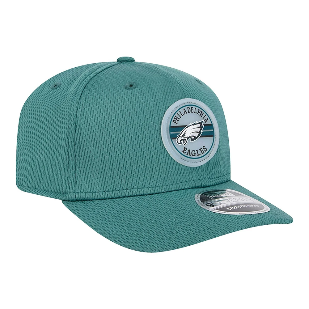 Men's New Era Midnight Green Philadelphia Eagles Adventure Patched 9SEVENTY Stretch-Snap Adjustable Hat