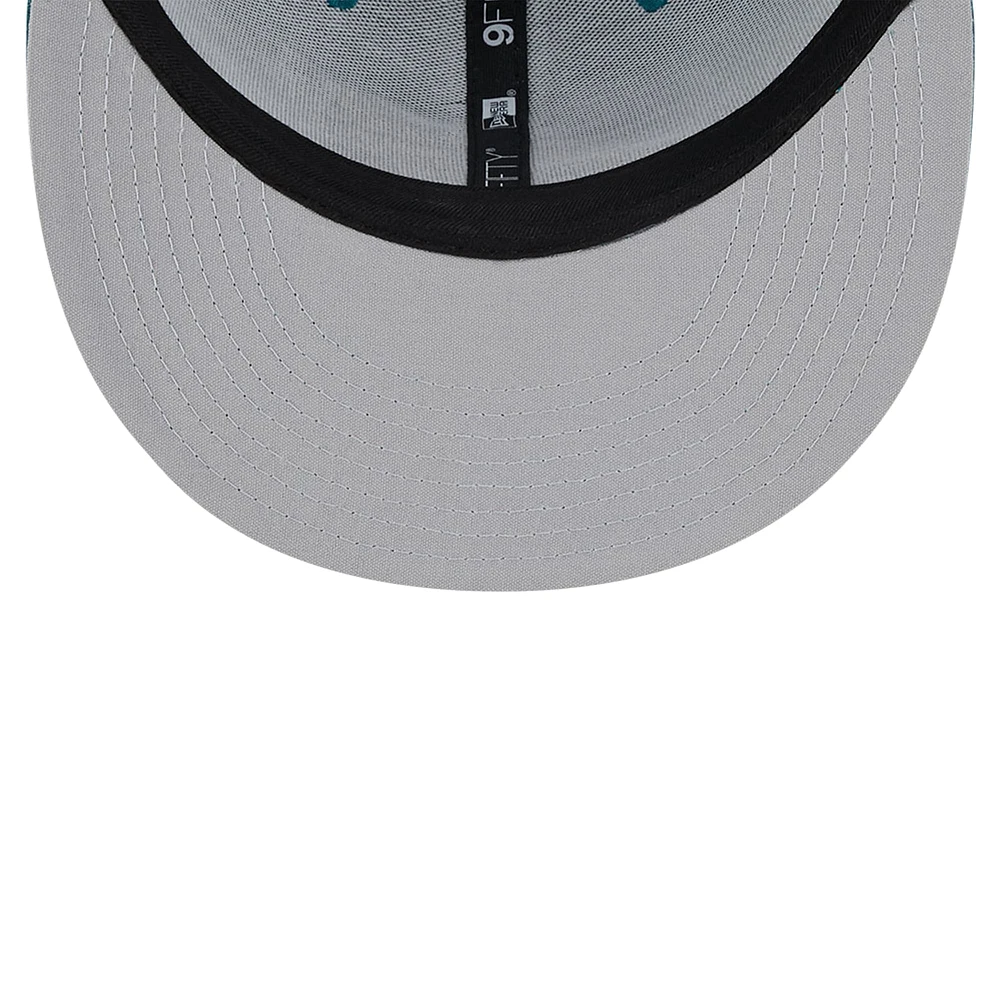 Men's New Era Midnight Green Philadelphia Eagles Main Trucker 9FIFTY Snapback Hat