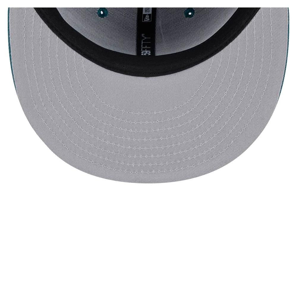 Men's New Era Midnight Green Philadelphia Eagles Ransom 59FIFTY Fitted Hat