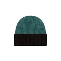 Men's New Era Midnight Green Philadelphia Eagles Waffled Cuffed Knit Hat