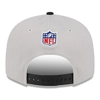 Men's New Era Stone/Black Philadelphia Eagles 2024 Sideline Historic 9FIFTY Snapback Hat