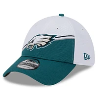 Men's New Era White/Midnight Green Philadelphia Eagles 2023 Sideline 39THIRTY Flex Hat
