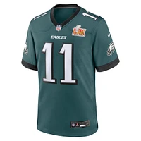 Men's Nike A.J. Brown Midnight Green Philadelphia Eagles Super Bowl LIX Game Player Jersey