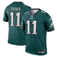 Men's Nike A.J. Brown Midnight Green Philadelphia Eagles Team Legend Jersey