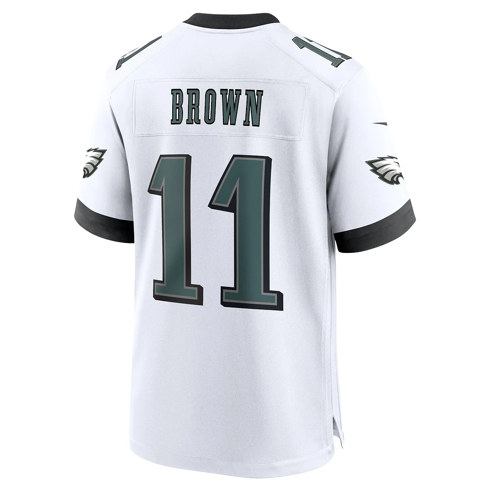 Men's Nike A.J. Brown White Philadelphia Eagles Game Jersey