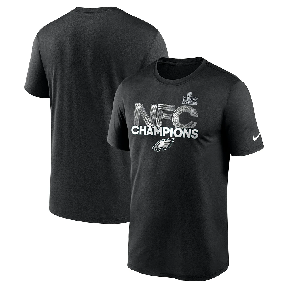 Men's Nike Black Philadelphia Eagles 2024 NFC Champions Legend T-Shirt