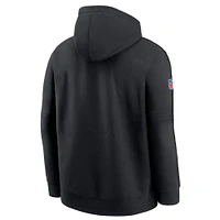 Men's Nike Black Philadelphia Eagles 2024 NFL Crucial Catch Big & Tall Club Pullover Hoodie