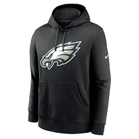 Men's Nike Black Philadelphia Eagles Club Logo Pullover Hoodie