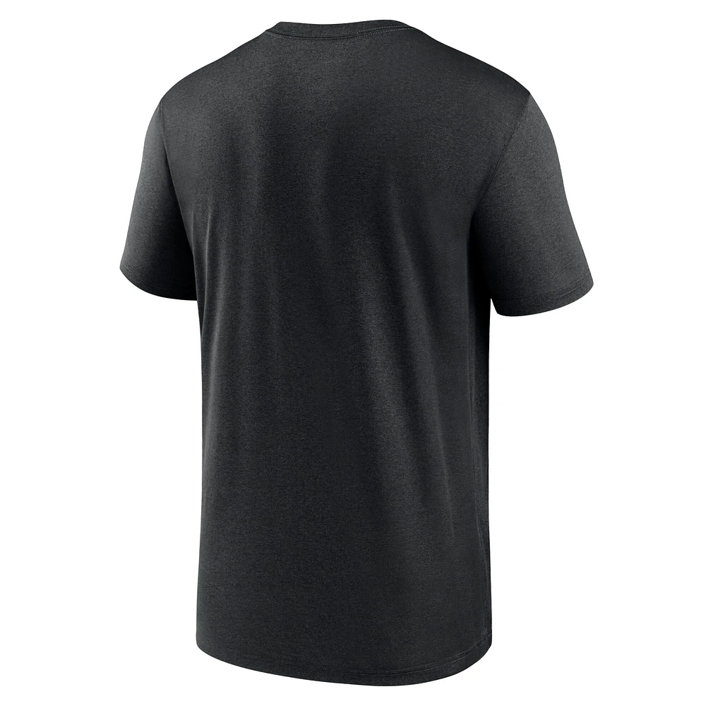 Men's Nike Black Philadelphia Eagles Horizontal Lockup Legend T-Shirt