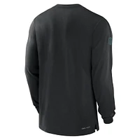 Men's Nike Black Philadelphia Eagles Sideline Player Performance Long Sleeve T-Shirt