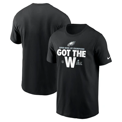 Men's Nike Black Philadelphia Eagles Super Bowl LIX Champions Parade T-Shirt